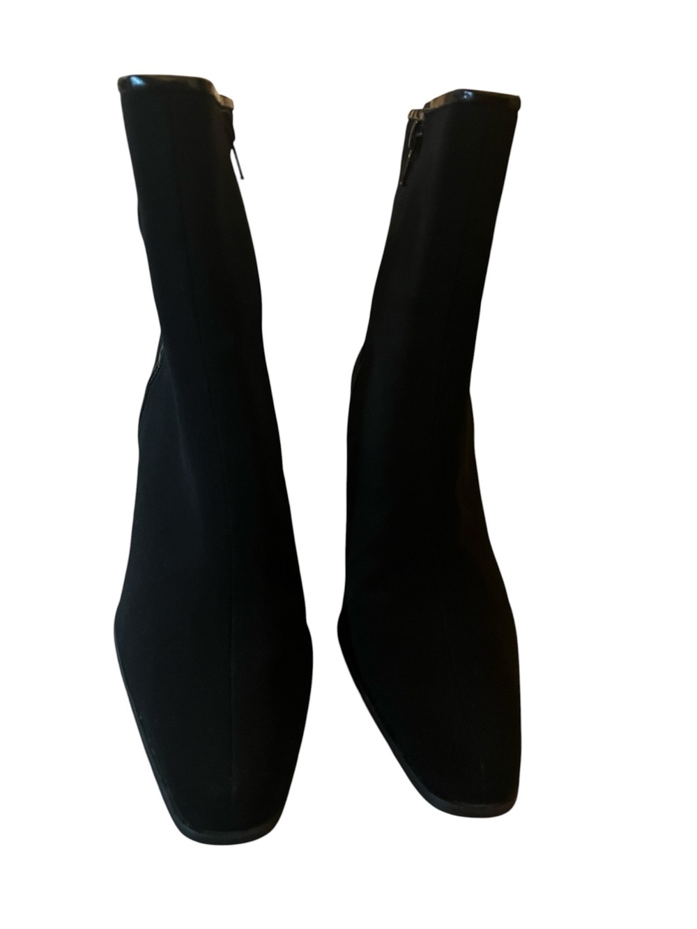 Stuart Weitzman Black Micro-Suede or Gor-Tex Ankle Boots Size 8